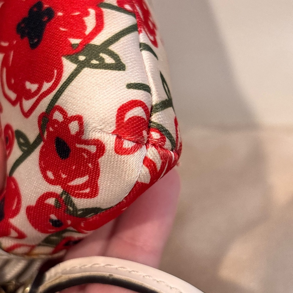 COACH Poppy Flower Print Small Wristlet (Style F48950) - Picture 8 of 16